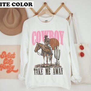 Western Cowgirl Cactus Sweatshirt Country Western Coastal Cowgirl Cozy Top 05